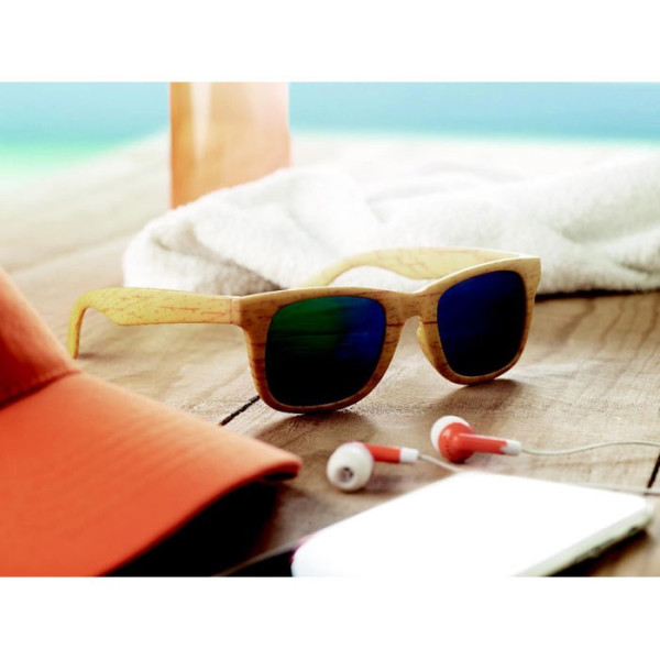 WOODIE - zonnebril houten look